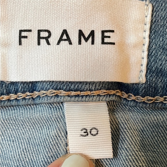 Frame Le High Skinny Jeans with raw bottom size 30 - Picture 8 of 10